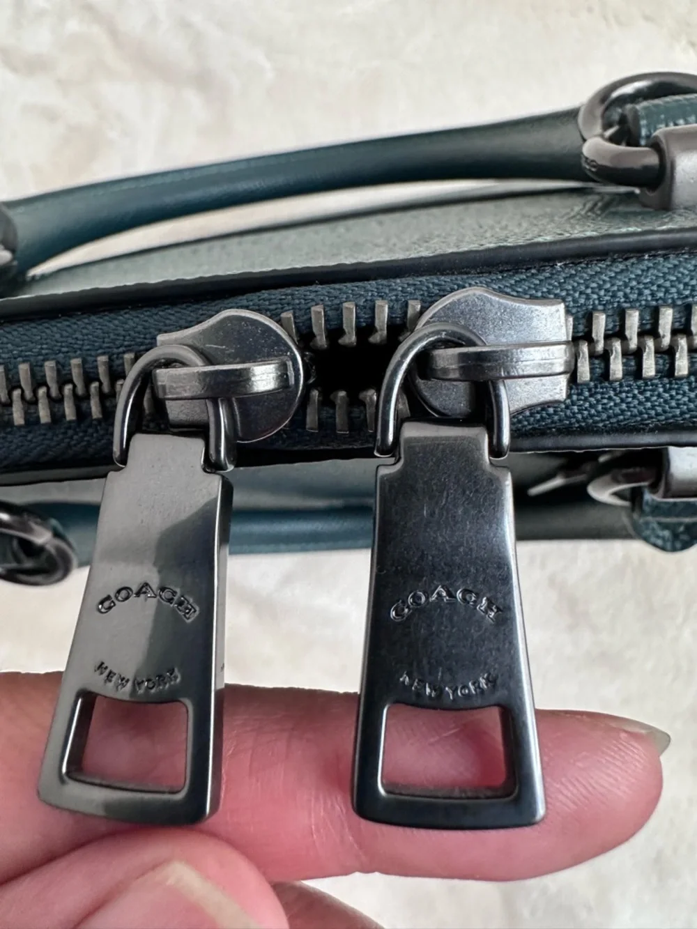 Coach Katy Dome Satchel in Forest green Leather - Picture 5 of 9